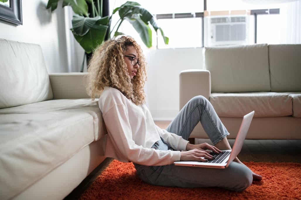 Woman with laptop